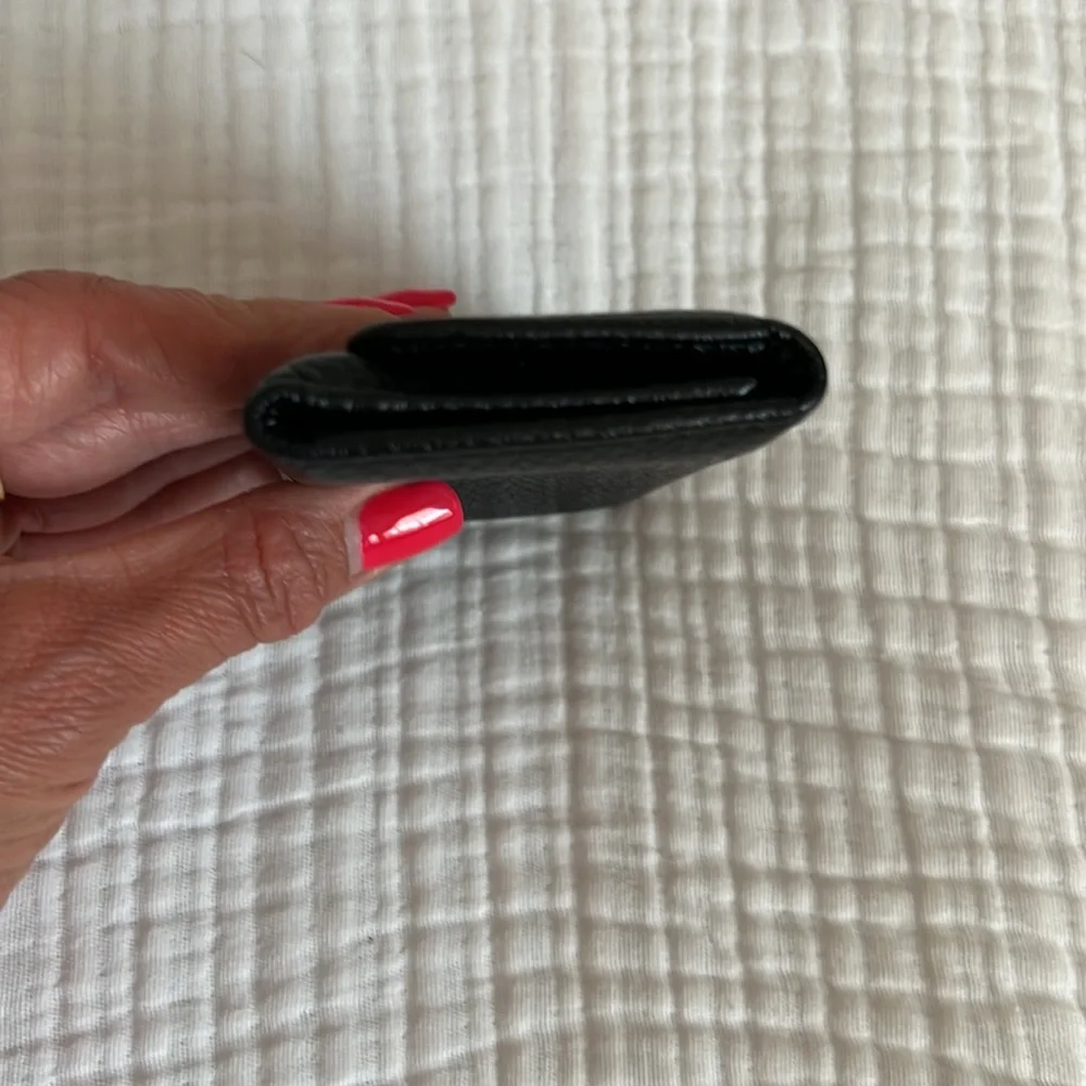 Authentic leather Prada key holder